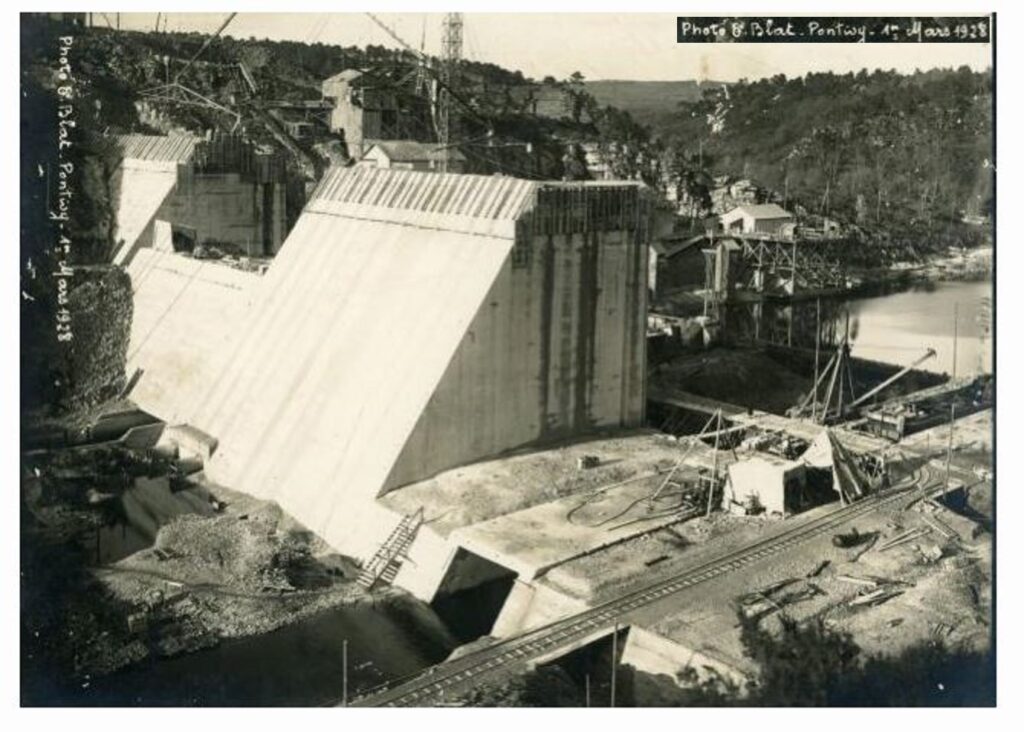 barrage de guerlédan construction 